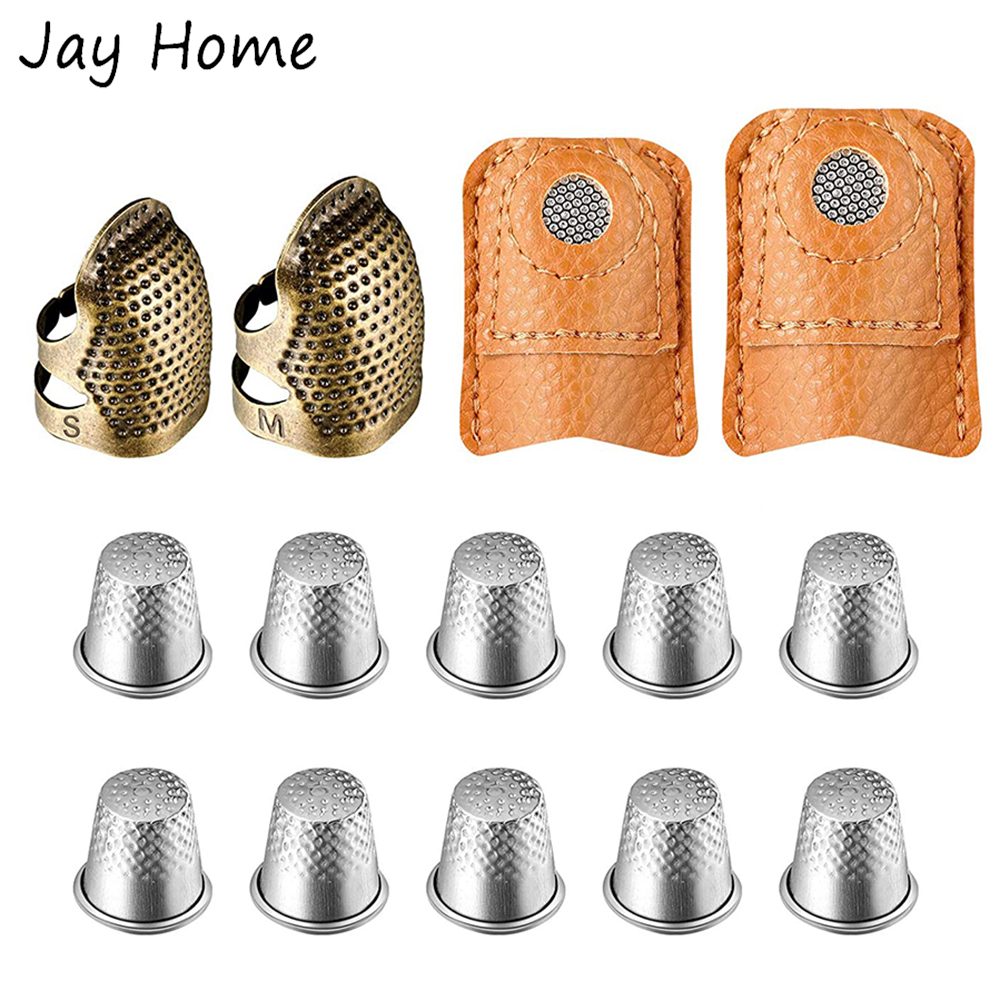 Sewing Thimble Metal - 14 sztuk zestaw naparstków do szycia