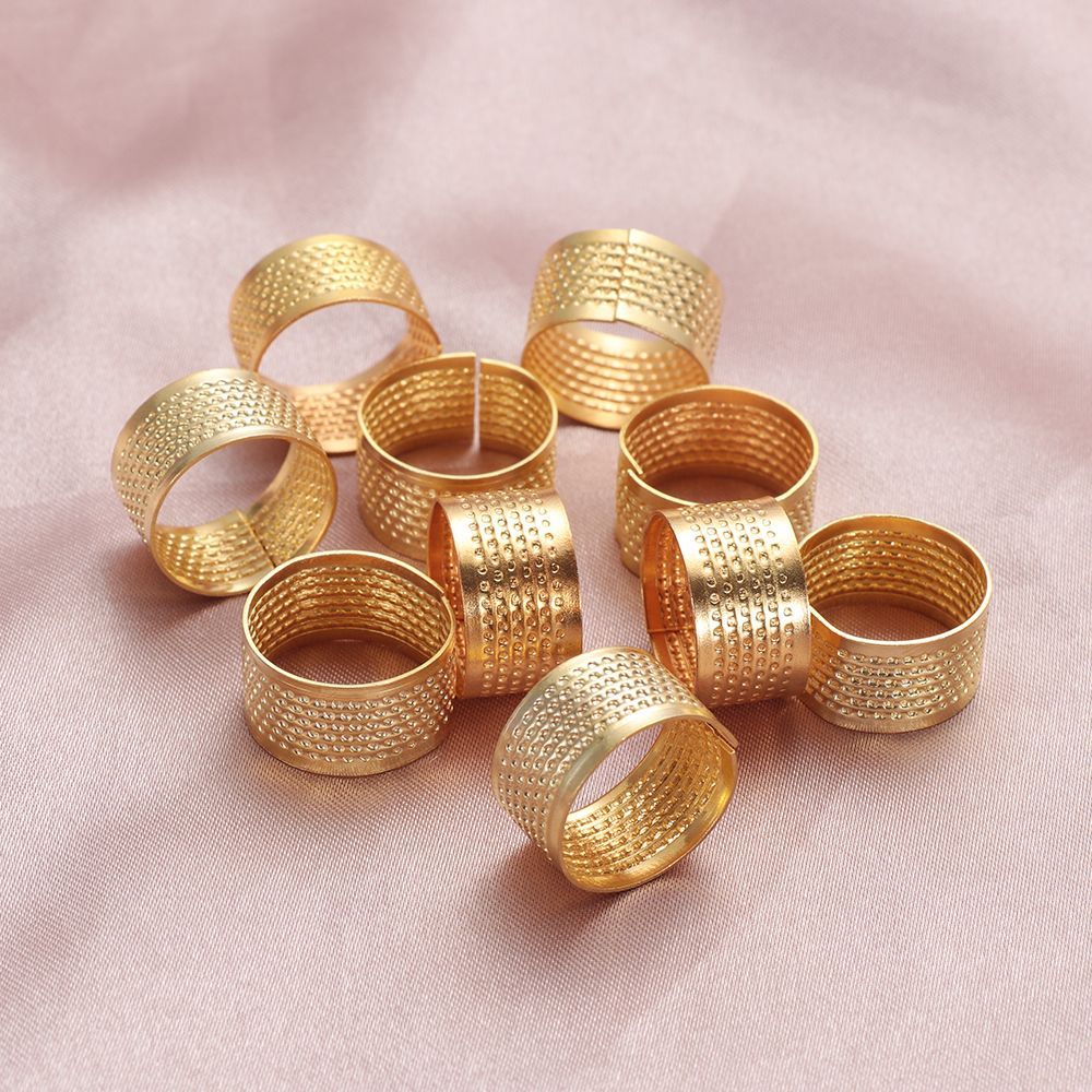 Sewing Thimble Metal - Akcesoria do szycia Vintage Złote DIY