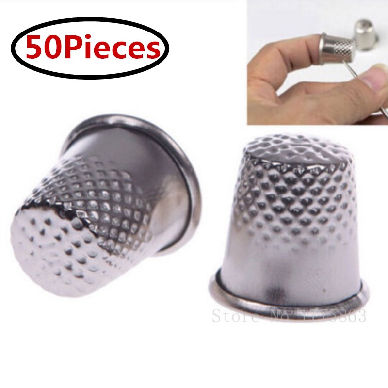 Sewing Thimble Metal - 50 sztuk 18mm palec naparstki metalowa