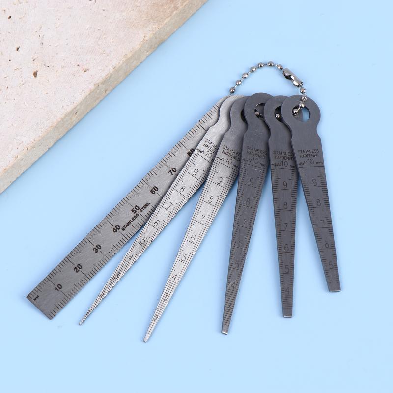 Seam Gauge Metal - Zestaw 6 szt. miarek szczelinowych, wskaźnik