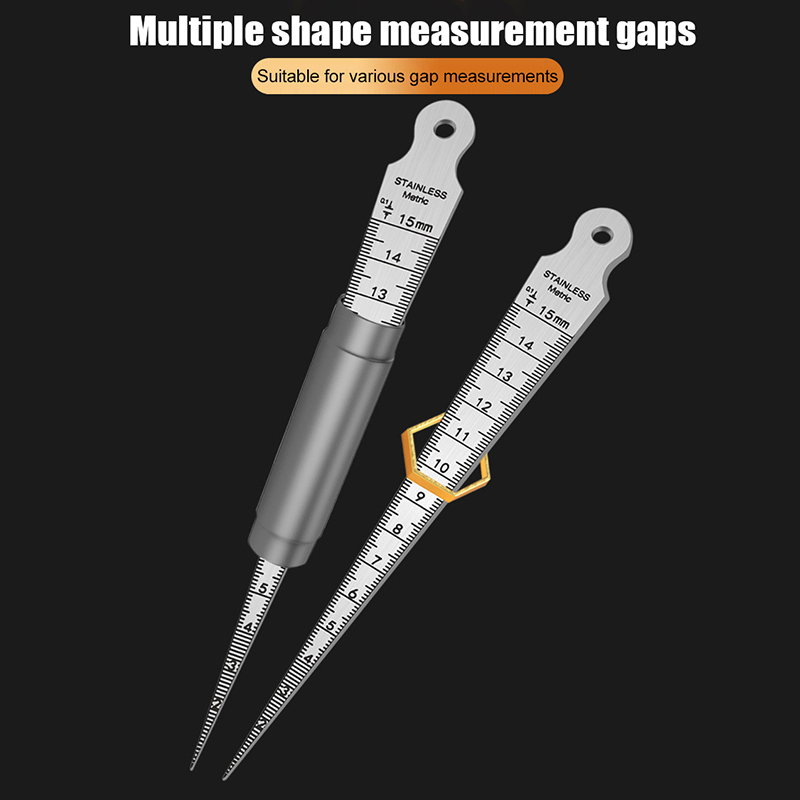 Seam Gauge Metal - Miernik stożkowy ze stali nierdzewnej 1-15mm,