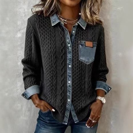 Sewing Jackets - Odzież damska jesień, kardigan z długim