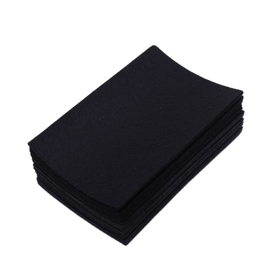 Is Sewing A Textile Craft - 40 sztuk/partia 10*15cm Czarny Filc Materiał