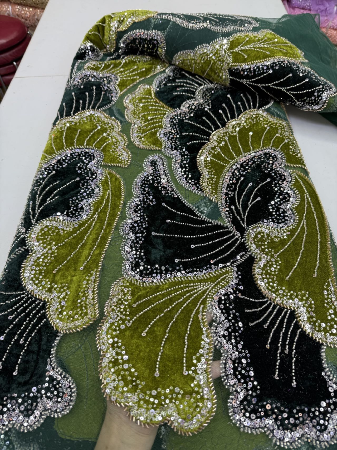 Luksusowa cekinowa koronka z t – Sewing Velvet Fabric recenzja i cena