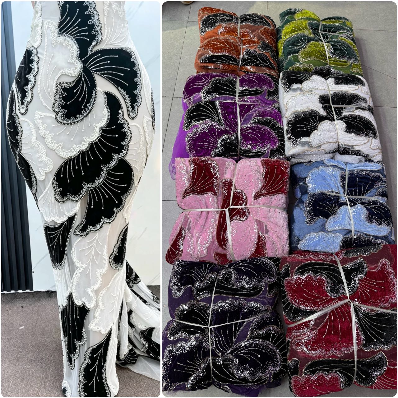 Luksusowa cekinowa koronka z t – Sewing Velvet Fabric recenzja i cena