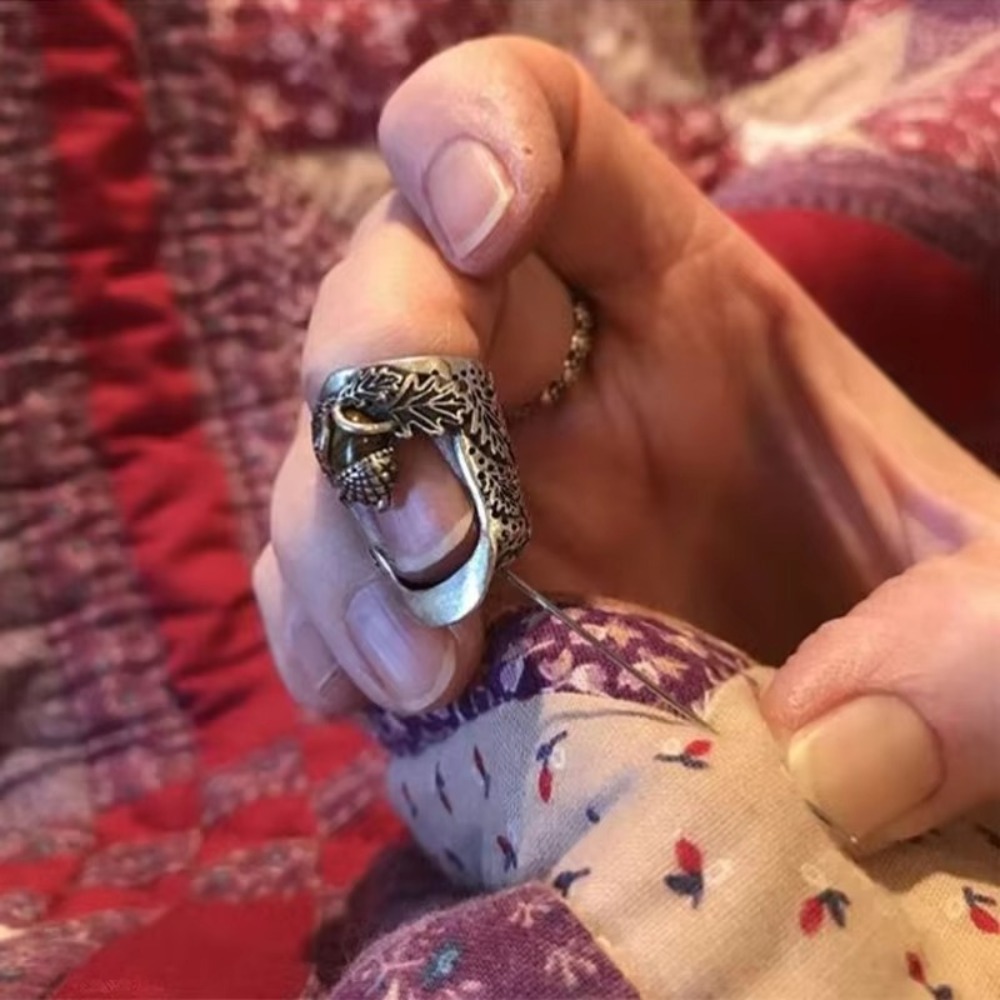 Metalowy Otwarty Paznokciak Or – Sewing Thimble Metal recenzja i cena