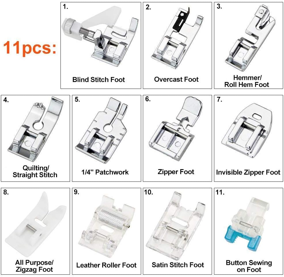 Zestaw 11 stopek dociskowych - – Sewing Expert recenzja i cena