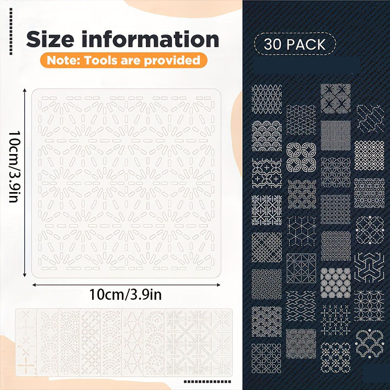 30 szt. Szablonów do haftu DIY – Sewing Expert recenzja i cena