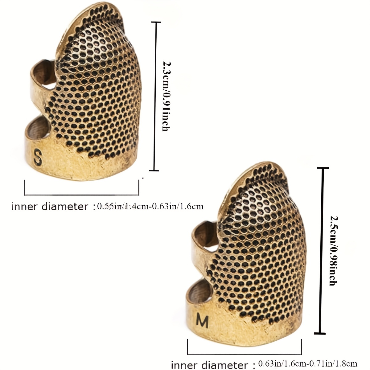 4 szt. Naparstki do szycia, re – Sewing Thimble Metal recenzja i cena